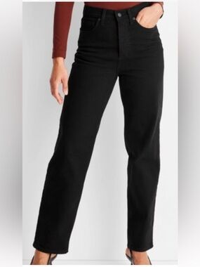 Universal Thread Black High-Rise Straight Jeans